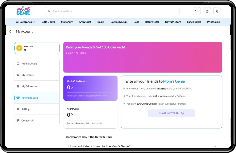 Loyalty Program: Points & Cashback Rewards