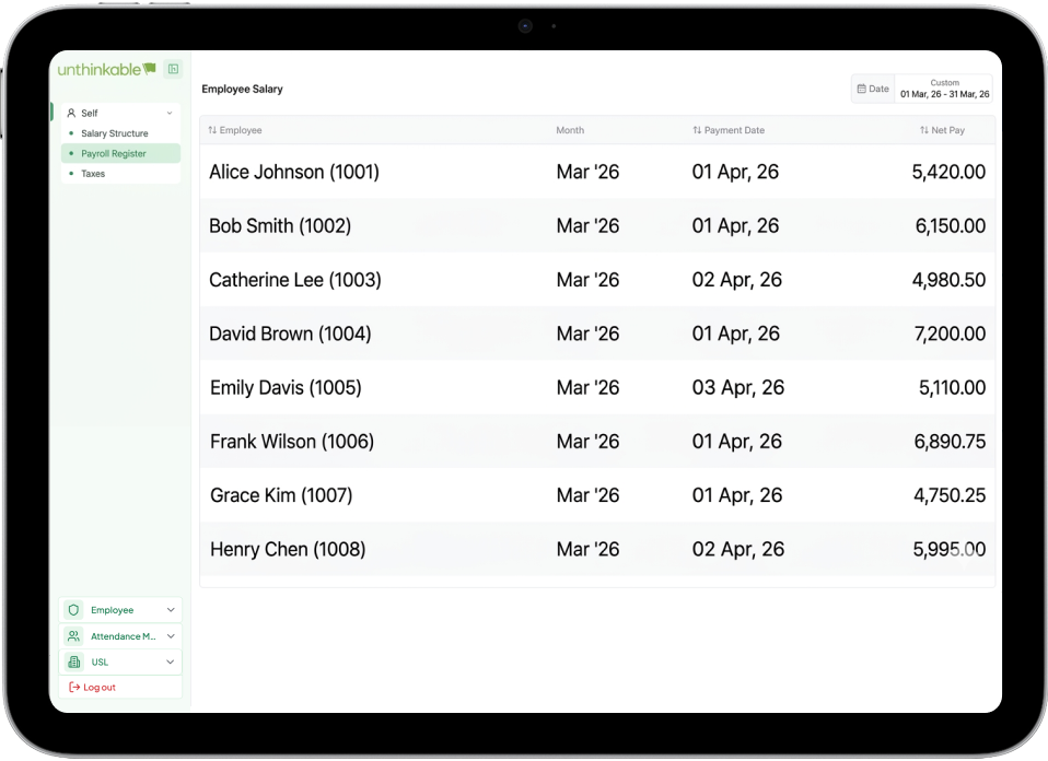 payroll management system of complete hrms solution