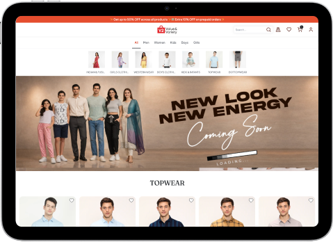 v2 retail's webpage home