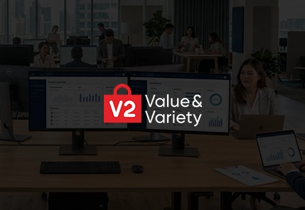 image showing v2 retail's hrms solution