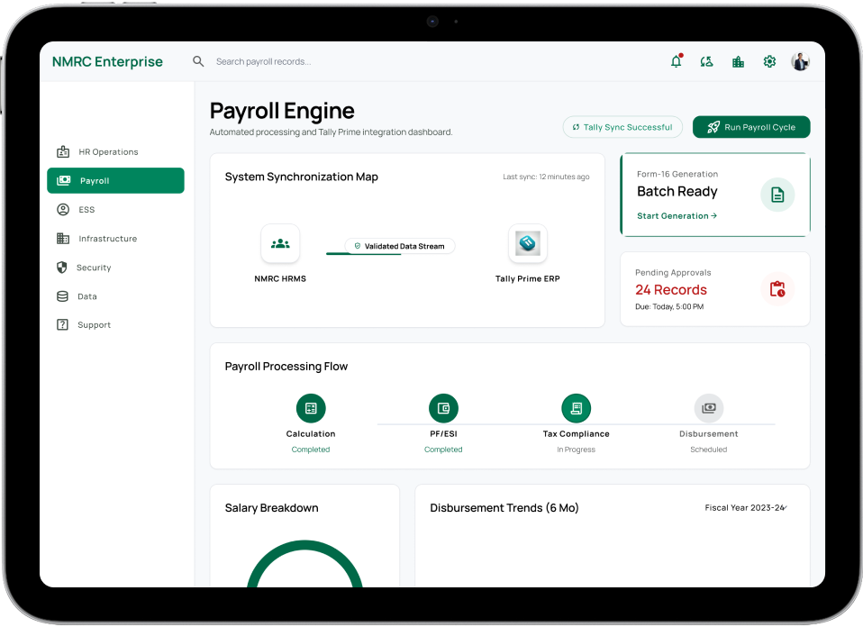 hr solution integrated with tally accounting software