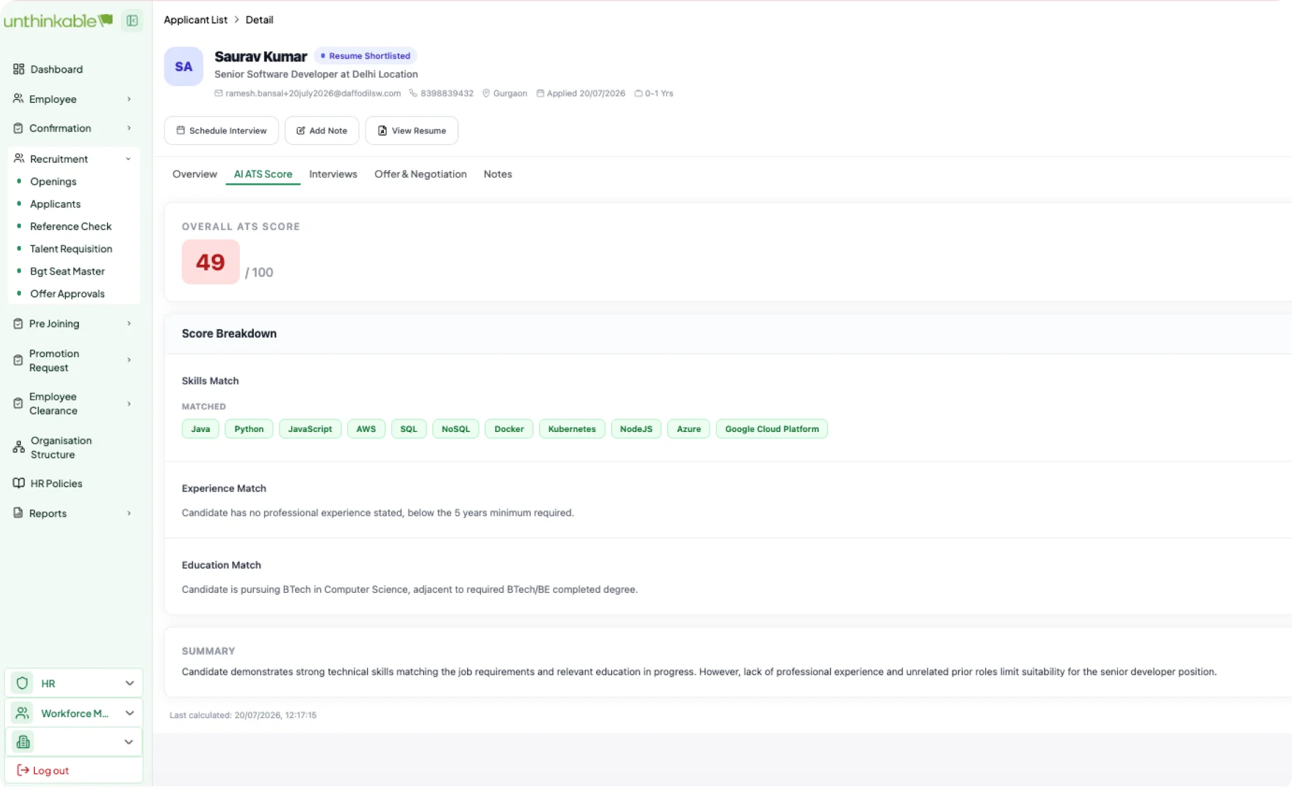 AI-Powered Resume Parsing and Screening